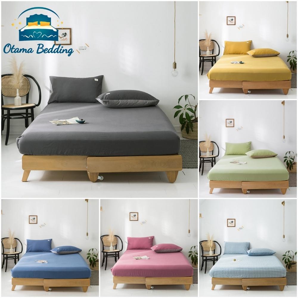 Bộ ga gối cotton tici drap giường bọc đệm bo chun miễn phí đầy đủ kích cỡ - Otama Bedding