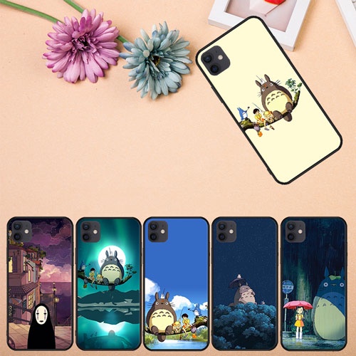 Ốp Điện Thoại Mềm In Hình Totoro Cho iPhone X XS XR XS Max 13 13 Pro 13 Mini 13 Pro Max