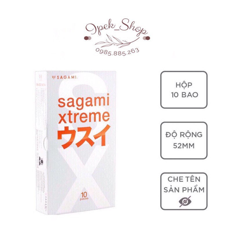 Bao cao su SAGAMI Xtreme Super Thin- Hộp 10 Pcs - Ipek_Shop