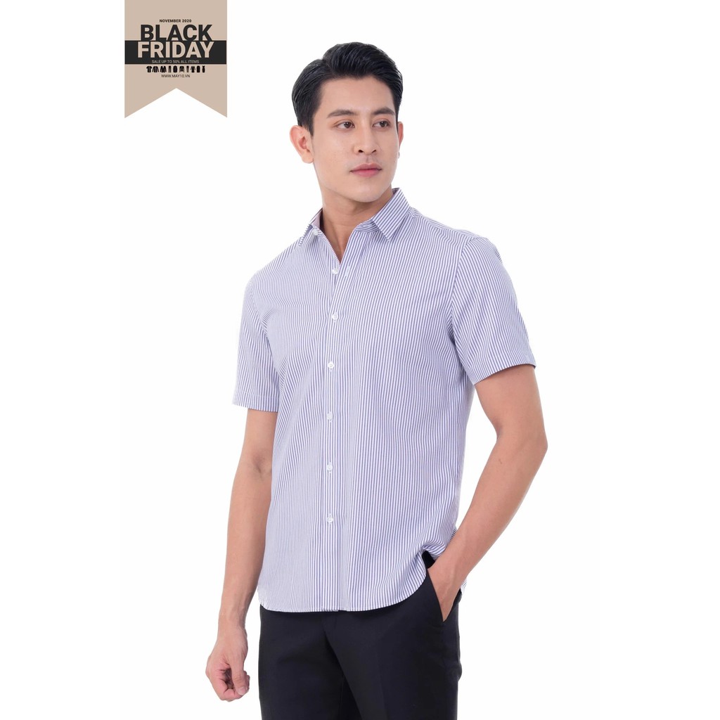 Áo sơ mi nam cộc tay chất Cotton dáng RegularFit⚡𝑴𝑨𝒀 10 𝑪𝒉𝒊́𝒏𝒉 𝒉𝒂̃𝒏𝒈⚡ mã 010119110ON 0614