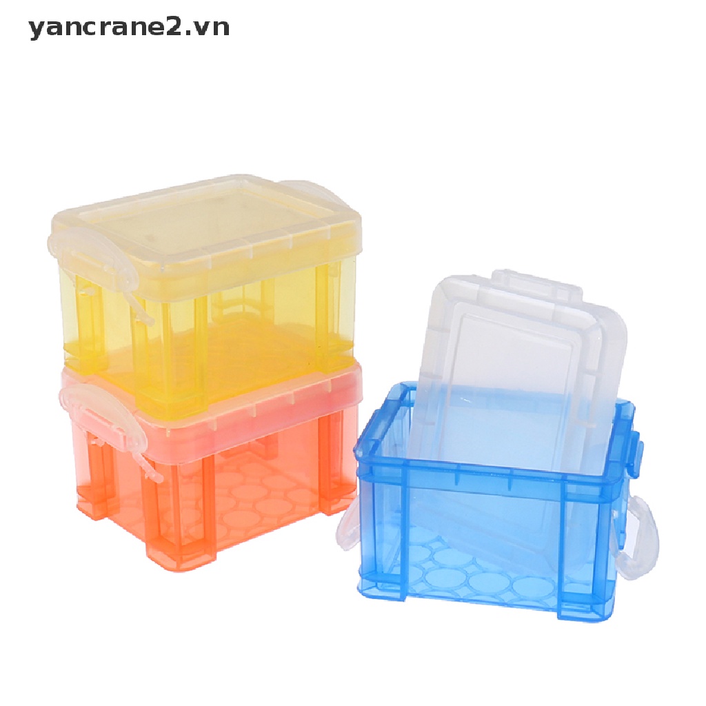 Set 2 Hộp Nhựa Mini Dễ Thương Sáng Tạo Dành Cho Nhà Búp Bê