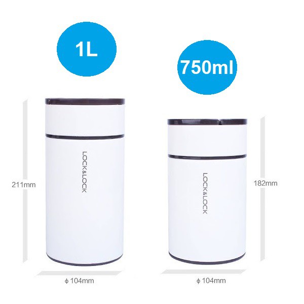 Hộp giữ nhiệt hộp ủ cháo Lock&Lock Food Jar 750ml LHC8022 1L LHC8023