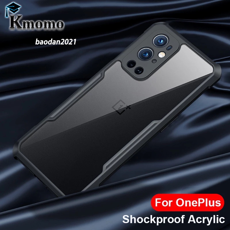 Ốp điện thoại Acrylic TPU cứng trong suốt cho Oneplus 9 9r 8 8T 7 7T Nord CE 5G