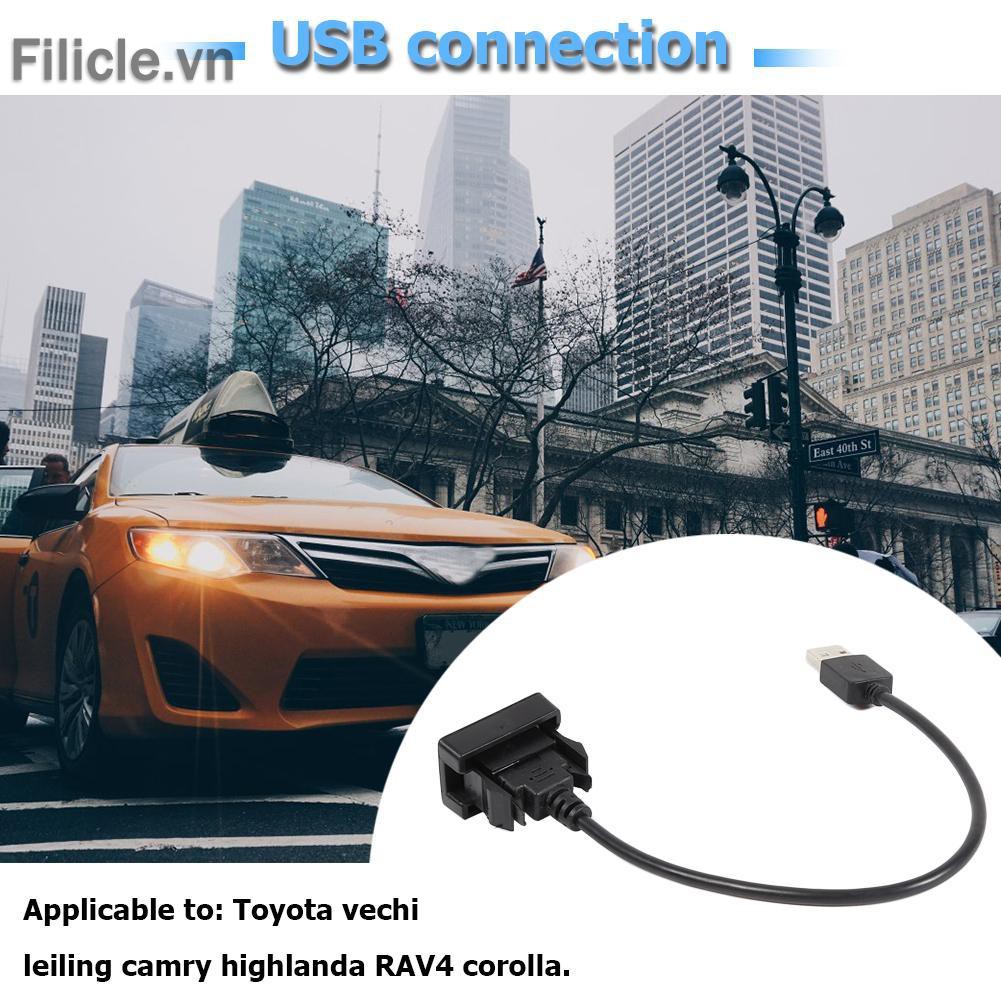 Dây cáp nối dài cổng usb chuyên dụng cho Toyota Vios
