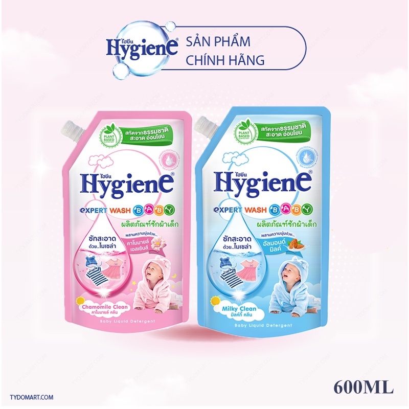 Nước giặt cho bé Hygiene Thái Lan nước giặt cho trẻ sơ sinh an toàn không gây kích ứng da 600ml