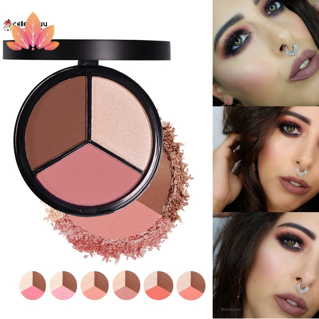 (Hàng Mới Về) Phấn Má Hồng Bắt Sáng Lấp Lánh Beautybigbang 3 Màu Tùy Chọn Jp5