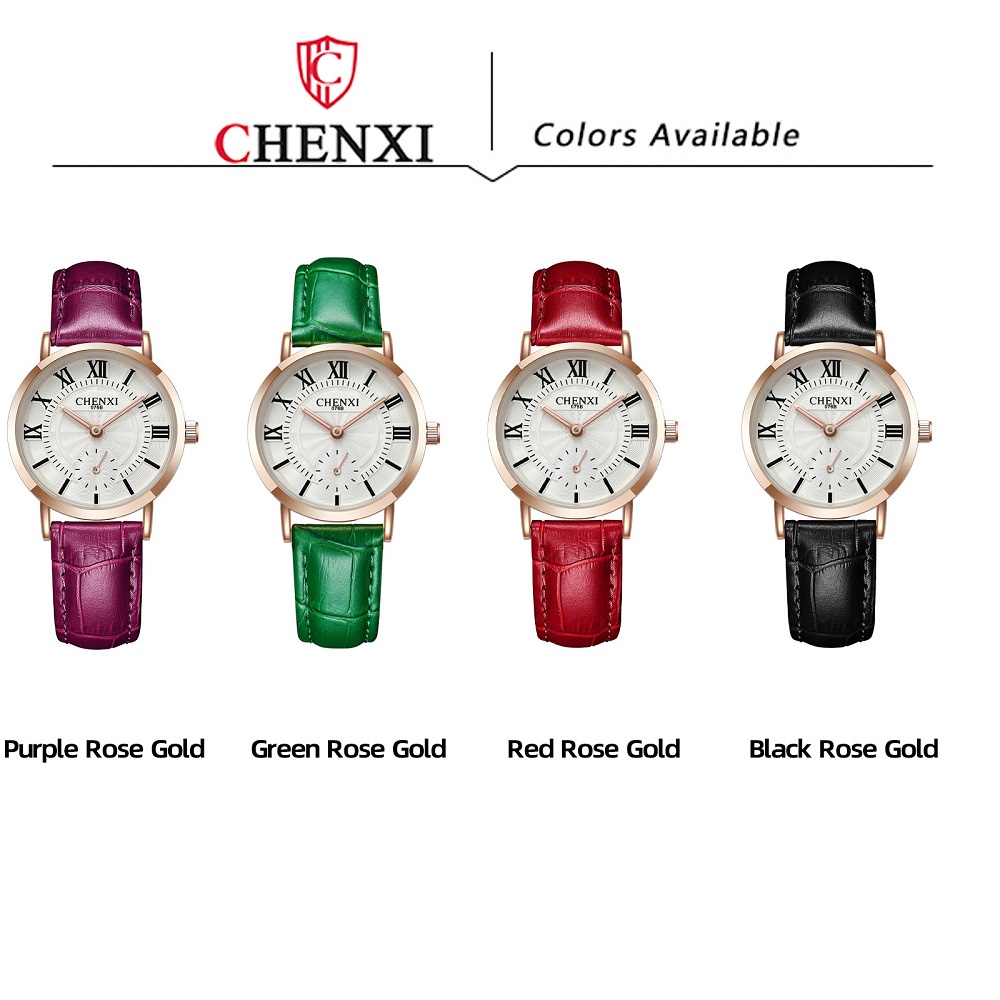 Đồng Hồ Đeo Tay Dây Da Chống Nước Sang Trọng Cho Cặp Đôi