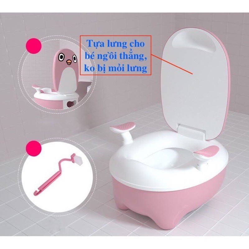 [ Bảo hành 12 tháng ] Bô vệ sinh cho bé, bộ vệ sinh cao cấp cho bé Baby Toilet