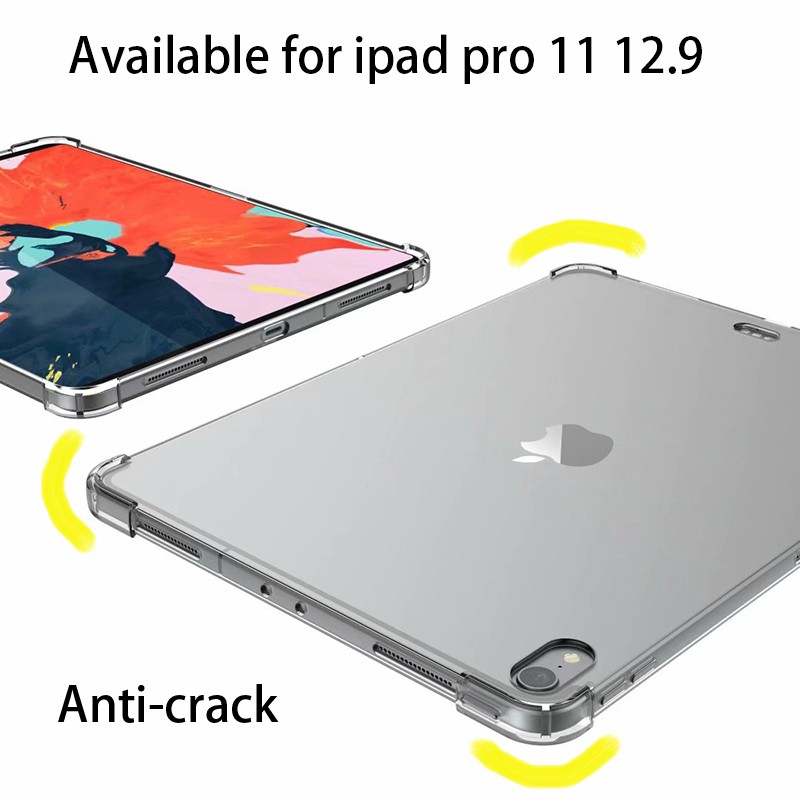 Ốp máy tính bảng trong suốt chống va đập cho máy tính bảng Ipad Pro 11 2018