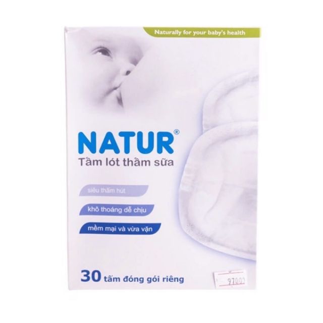 Miếng lót thấm sữa Natur ( 30 miếng)