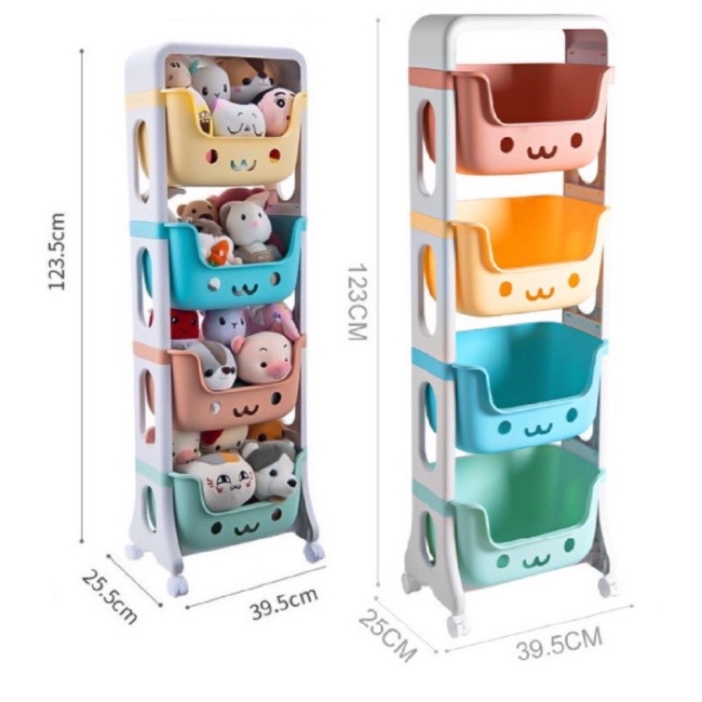 Kệ đựng đồ cao cấp hokori có bánh xe di chuyển dễ dàng 5576