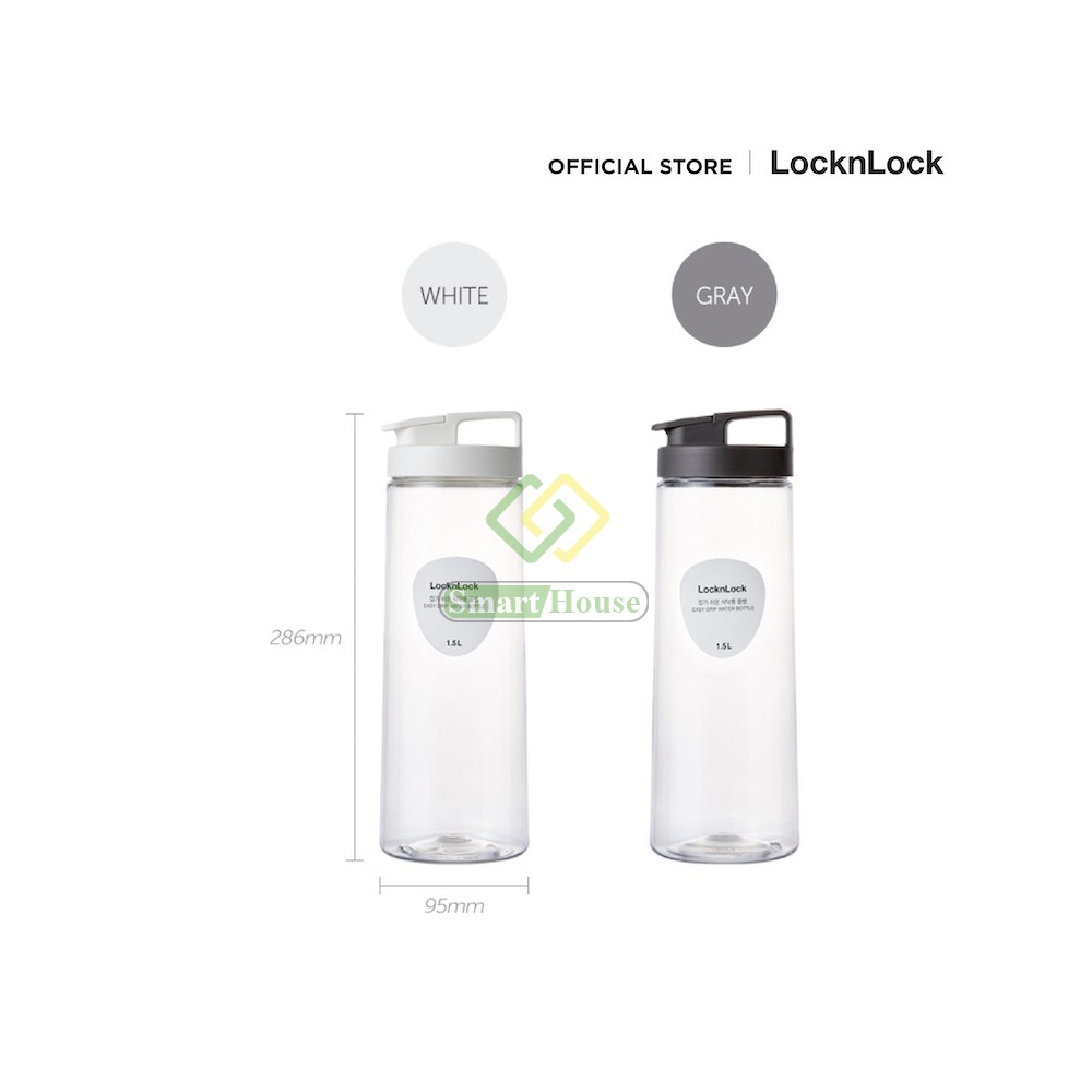 Bình Đựng Nước Lock&amp;Lock 1.2 lít  Nhựa PET Cao Cấp Bền Lâu - Smart House