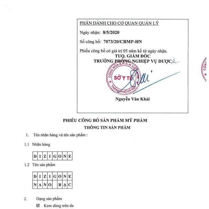 Kem DIZIGONE Nano Bạc Tuýp 25g - Kháng khuẩn, tái tạo da, ngừa sẹo - Coastlinecare Pharmacy