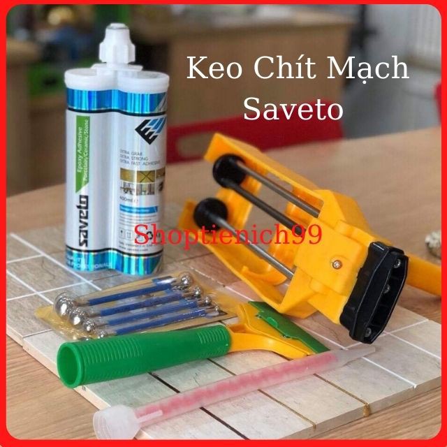 [SIÊU RẺ-BỀN ĐẸP] Keo Chít Mạch Nhập Khẩu Cao Cấp Saveto, Keo Chà Ron Saveto Chính Hãng, Giá Rẻ, Độ Thẩm Mỹ Cao.