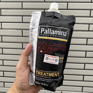 DẦU HẤP Ủ TÓC PALLAMINA COLLAGEN KERATIN COMPLEX PHỤC HỒI, SIÊU MỀM MƯỢT GIẢM GÃY RỤNG TÚI 500ML