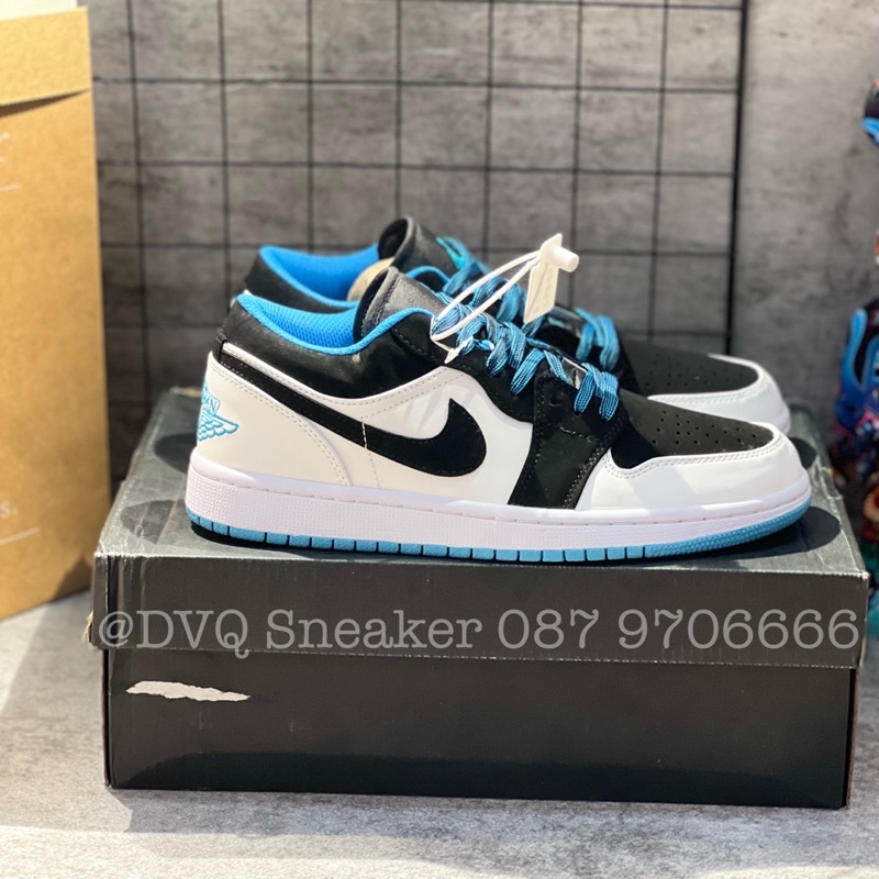 Giày Thể Thao Nam Nữ JD1 Low Xanh Đen Cổ Thấp DIAMOND Thời Trang Full Box Bill