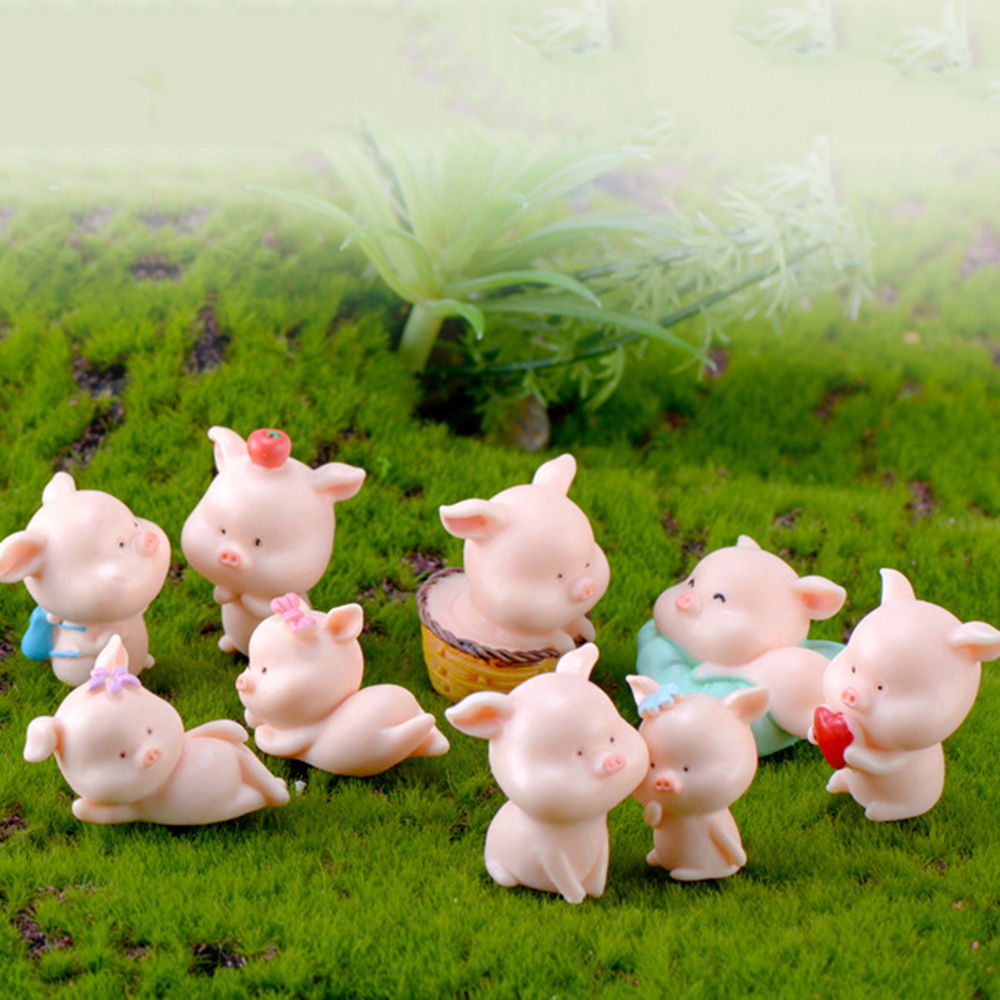 Tượng heo con thu nhỏ dễ thương cho trang trí