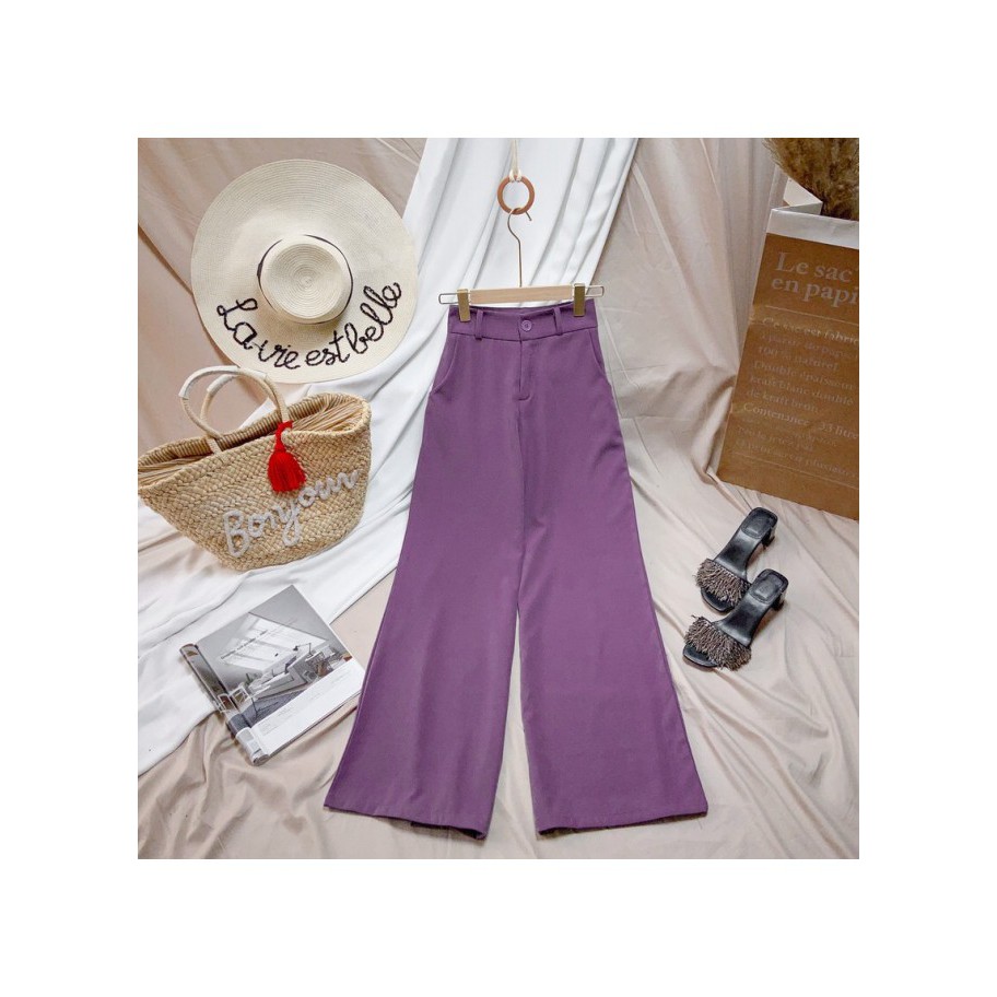 [Co size] Quần ống suôn màu trơn | BigBuy360 - bigbuy360.vn