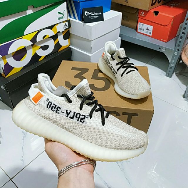 [Ảnh thật] giày YZ350 off white rep