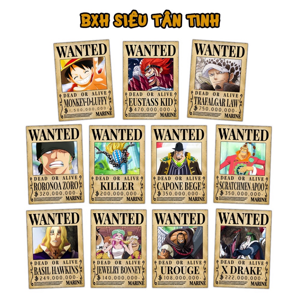 Poster One Piece kích thước A3 42*29 cm - One Piece dán tường TO04