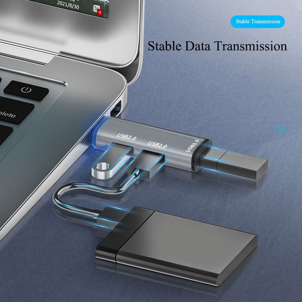 Bộ chia USB 3.0 3/4 cổng OTG cho Macbook Pro PC