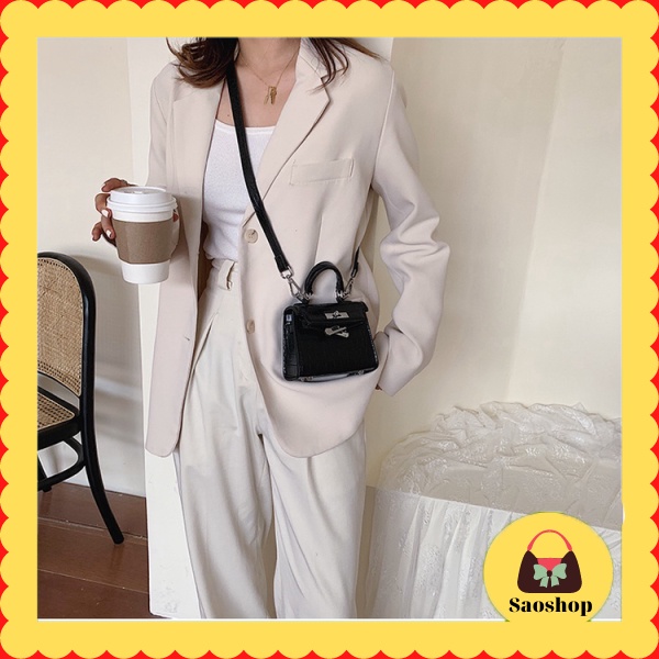 Túi HM mini đeo chéo dễ thương không vừa điện thoại - Saoshop