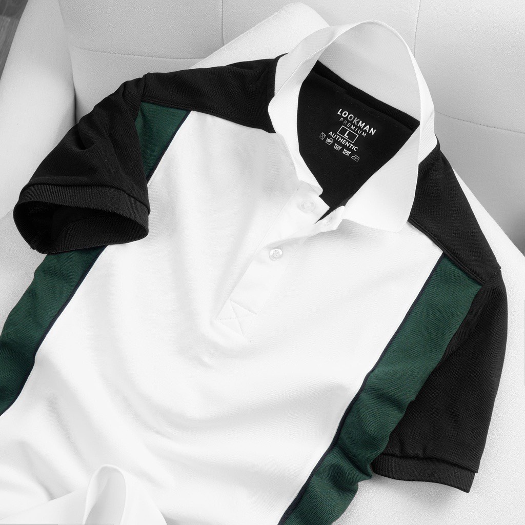 Áo thun cá sấu nam phối màu, áo thun polo nam có cổ thời trang vải mềm mịn, thấm hút tốt - HK210