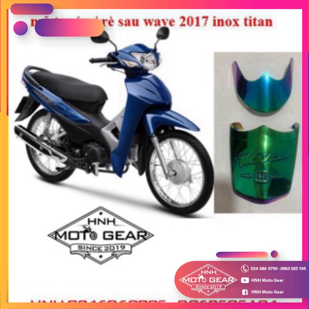 Bọc Đuôi Titan Cho Wave 2017 - 2019 ( Trước Và Sau )