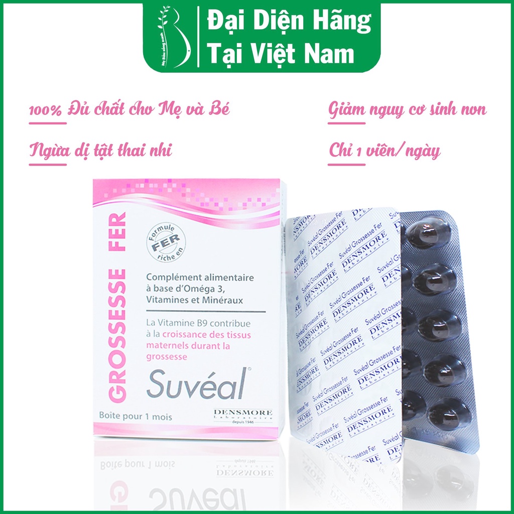 Vitamin Tổng Hợp Cho Bà Bầu Suvéal Grossesse - Fer