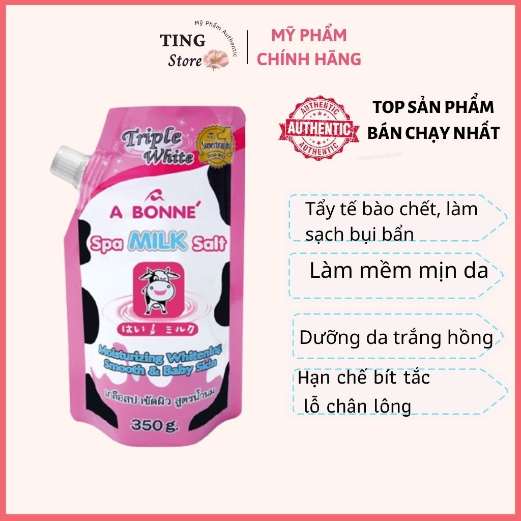 Tẩy Tế Bào Chết Muối Bò A Bonne Spa Milk Salt Thái Lan 350g - Ting Store