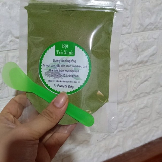 100gr bột trà xanh tặng kèm qoe đắp mặt Yukimishop
