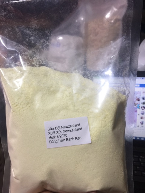 sữa bột nguyên kem new zealand - túi zip 100g tách lẻ từ bao 25kg