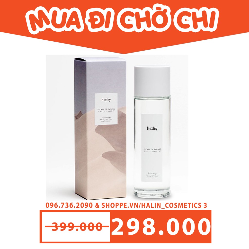 Nước Hoa Hồng Chiết Xuất Xương Rồng 💖FREESHIP💖Nước Hoa Hồng Chiết Xuất Xương Rồng Huxley Toner; Extract It 120ml HALIN