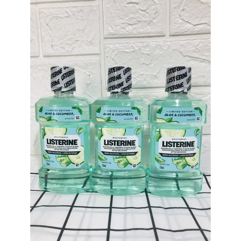 Nước Súc Miệng Vị Trái Cây Tự Nhiên Listerine 250ml/Chai (Phiên Bản Giới Hạn)