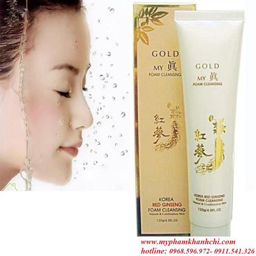 SỮA RỬA MẶT SÂM VÀNG GINSENG FOAM CLEANSING MY GOLD