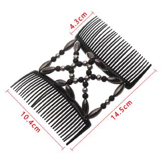 Lược cài tóc đôi xỏ hạt co giãn dành cho nữ
