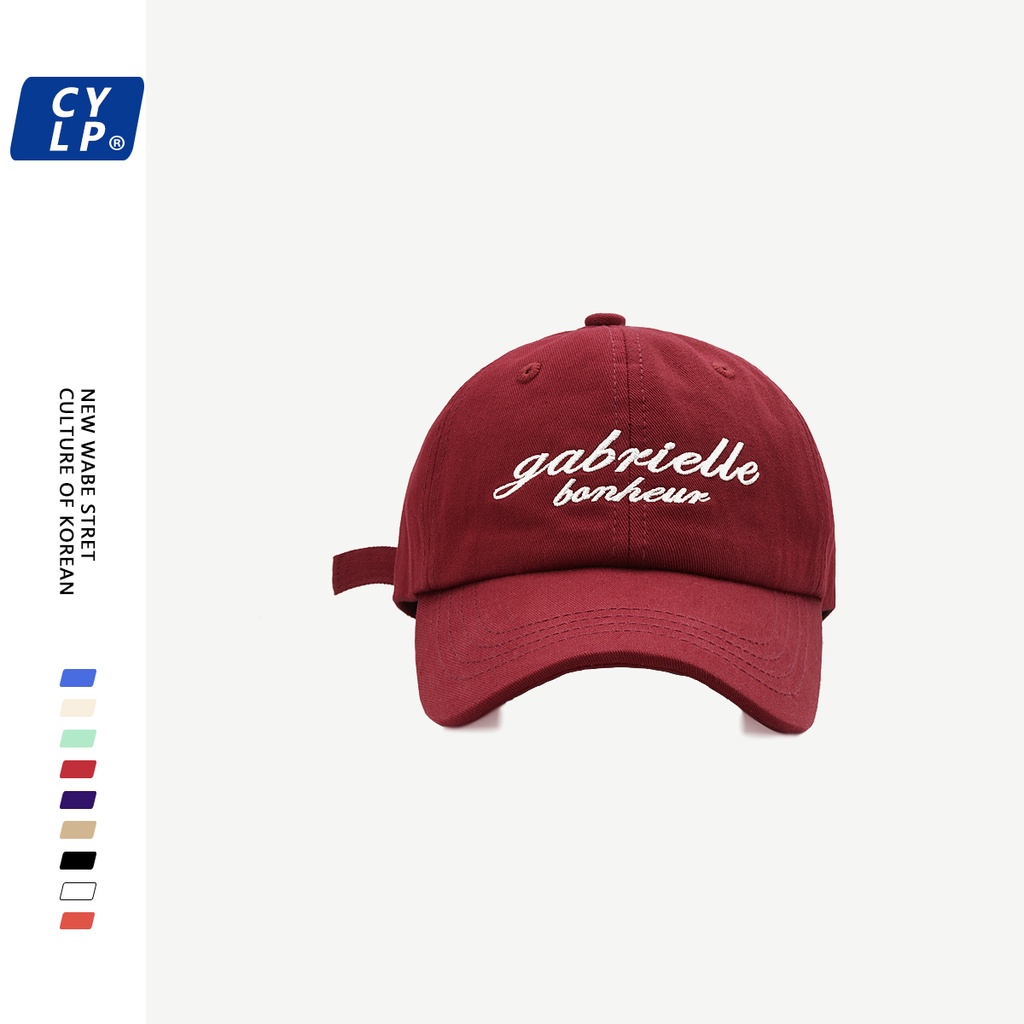 Mũ Lưỡi Trai Mềm Thêu Chữ Phong Cách Đường Phố Hàn Quốc