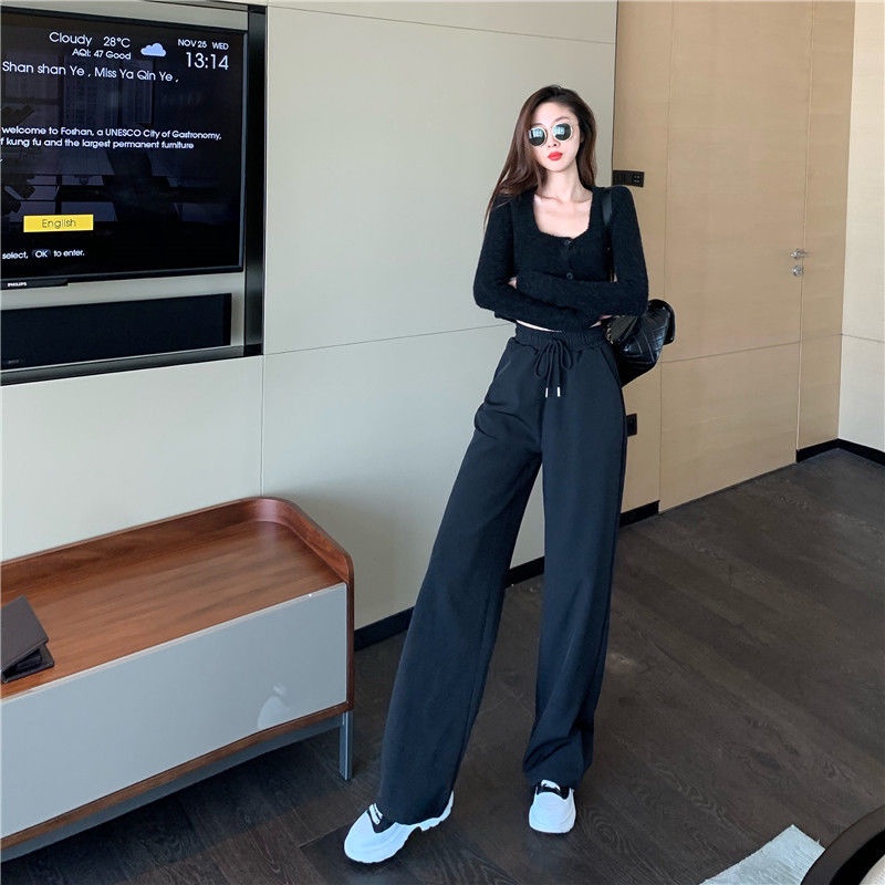 Quần thể thao COZOKC ống suông rộng thời trang