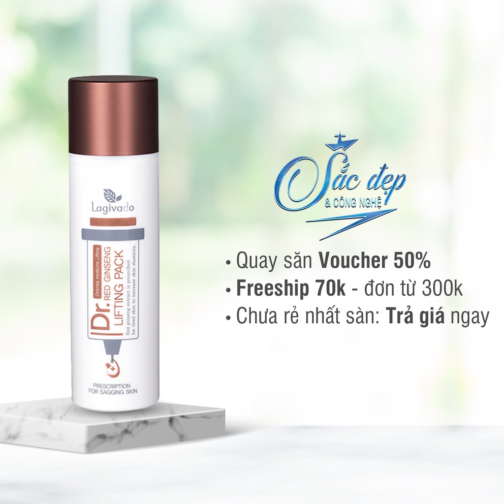 Tẩy tế bào chết Lagivado 50ml - phiên bản Gel hồng sâm dành cho da dầu mụn