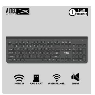 BÀN PHÍM KHÔNG DÂY ALBK 6265 ALTEC LANSING