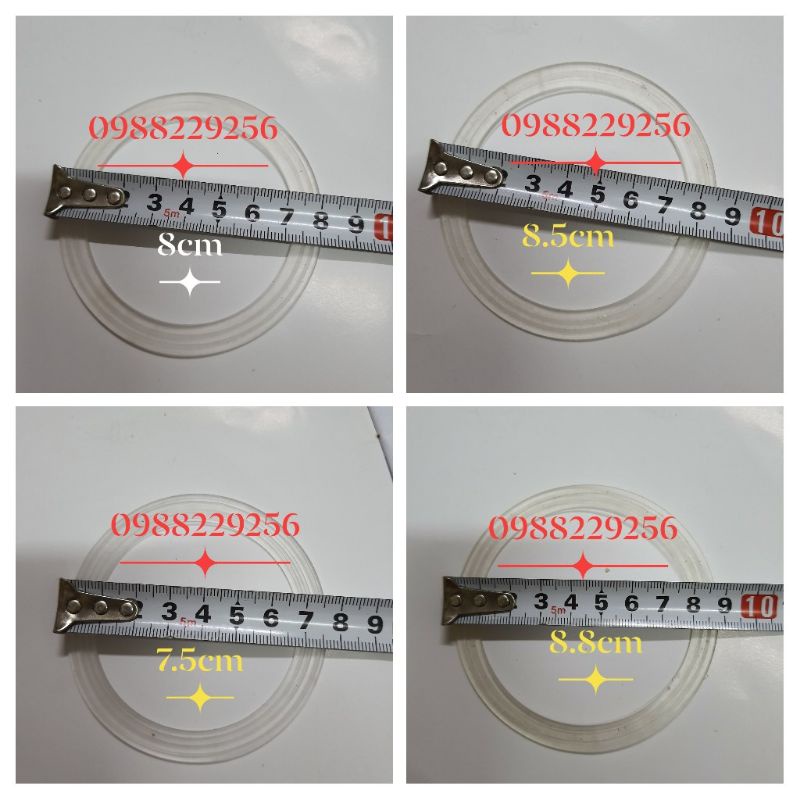Gioăng cao su - Zoong dẹt máy xay sinh tố loại 2 cối các kích cỡ máy xay sunhouse, gold sun, happycook....