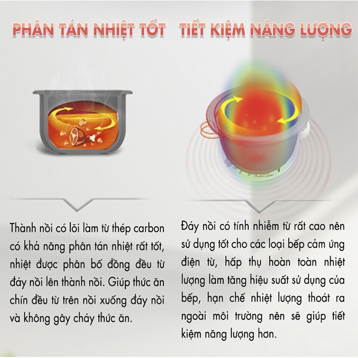 Bộ 5 nồi tráng men sứ Mishio cao cấp