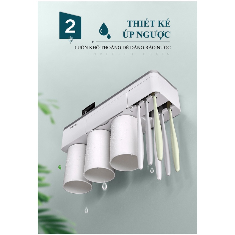 Giá Để Bàn Chải Đánh Răng Đa Năng Gắn Tướng Nhà Tắm MENEN - NK14/28