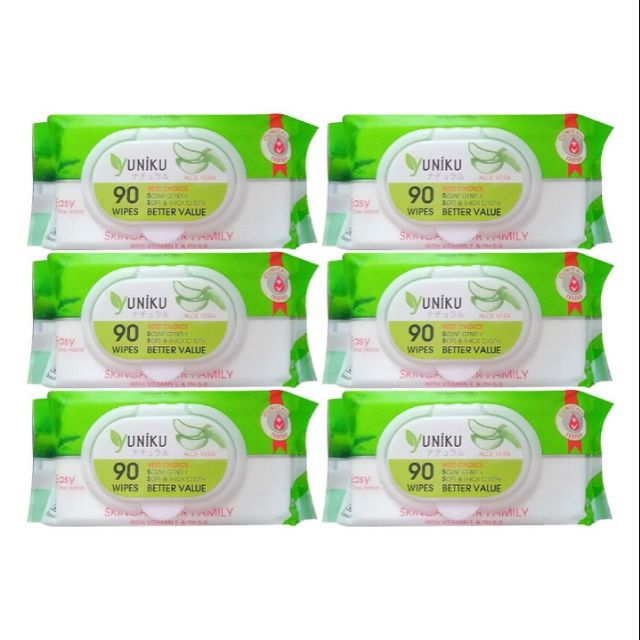 Khăn Ướt Yuniku Max Cool Không Hương (90 Tờ ) 