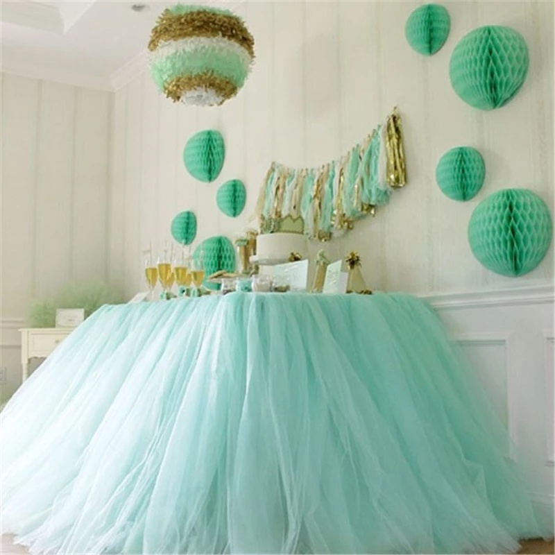 Cuộn Vải Tuyn 25 Yards 15cm Màu Trắng / Đỏ / Xanh Dương Dùng Trang Trí Tiệc Cưới / Tiệc Tùng DIY