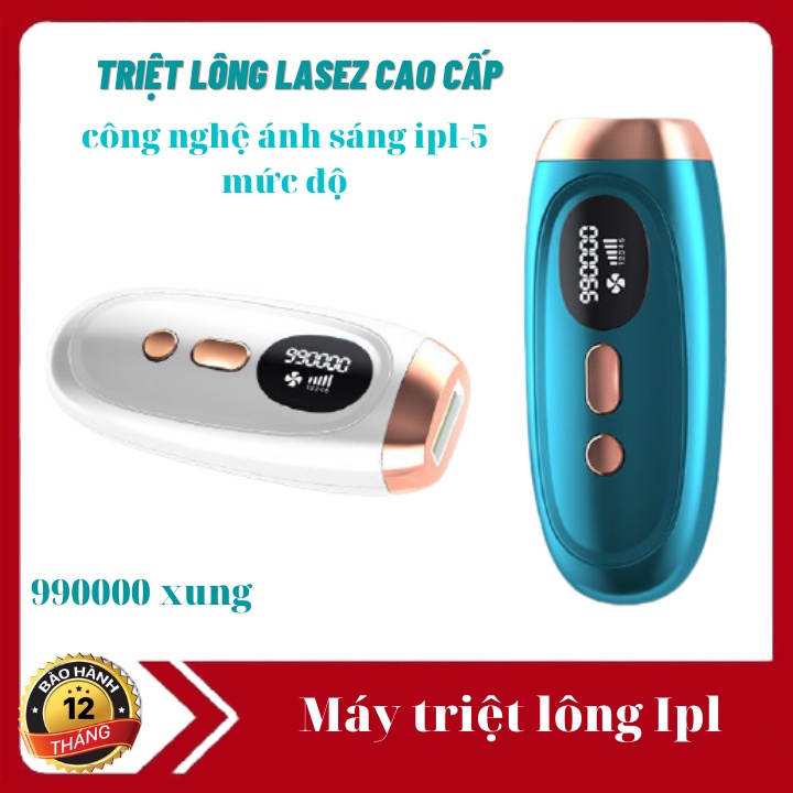 Máy Triệt Lông Vĩnh Viễn Mini IPL Cầm Tay Xung 990000 Sử Dụng Công Nghệ Cao Kết Hợp Trẻ Hóa Làn Da Hàng Chính Hãng