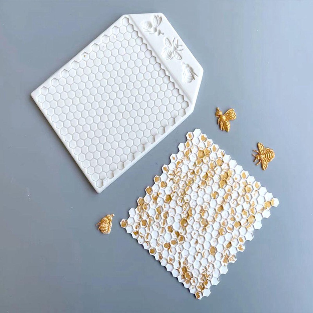 Khuôn Silicone Làm Bánh Hình Tổ Ong Độc Đáo