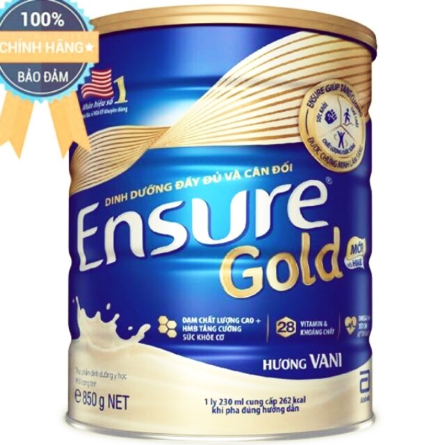 Ensure gold 850g( giảm 2%)