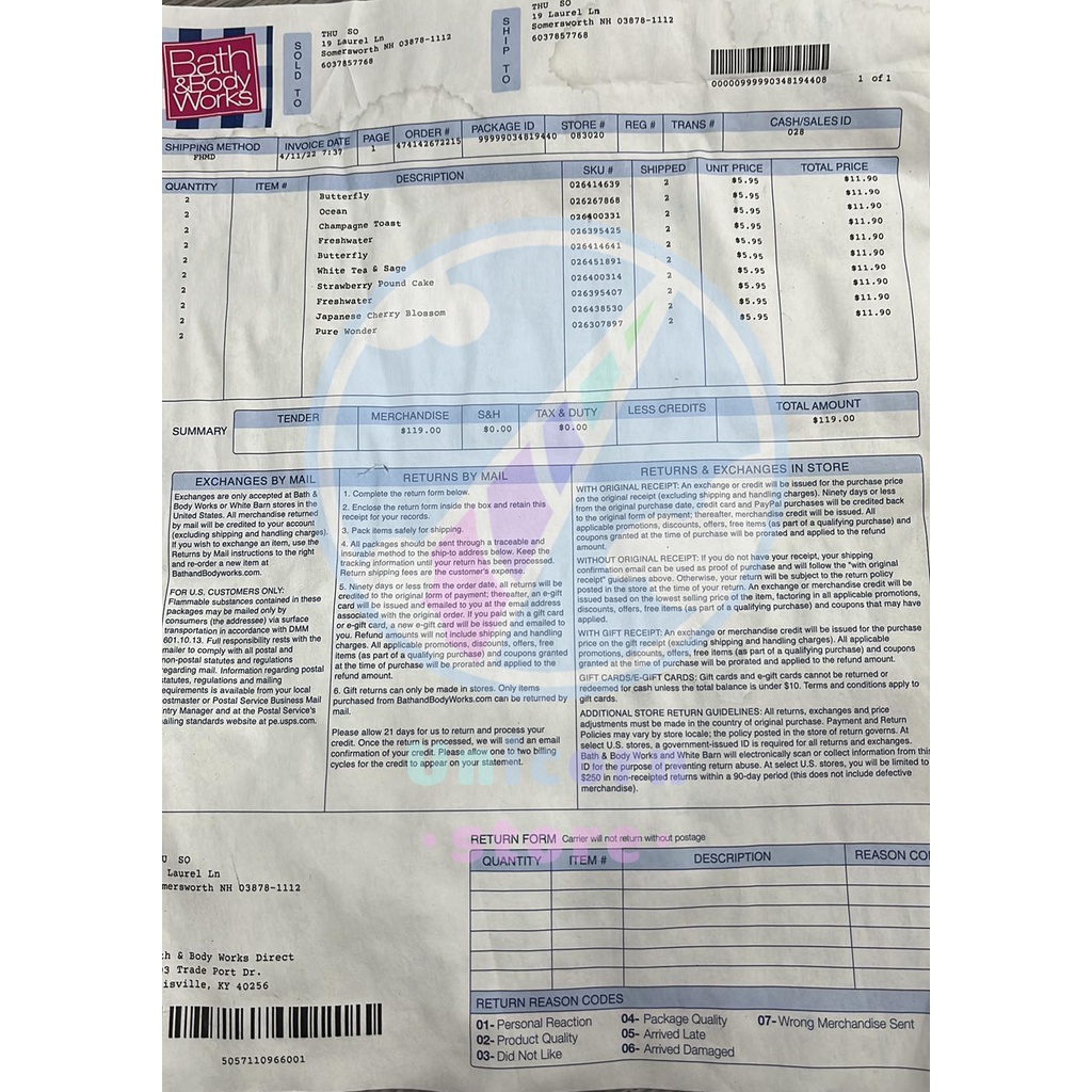 Xịt Thơm Cơ Thể Bath & Body Works Body Mist Travel Size 10ml