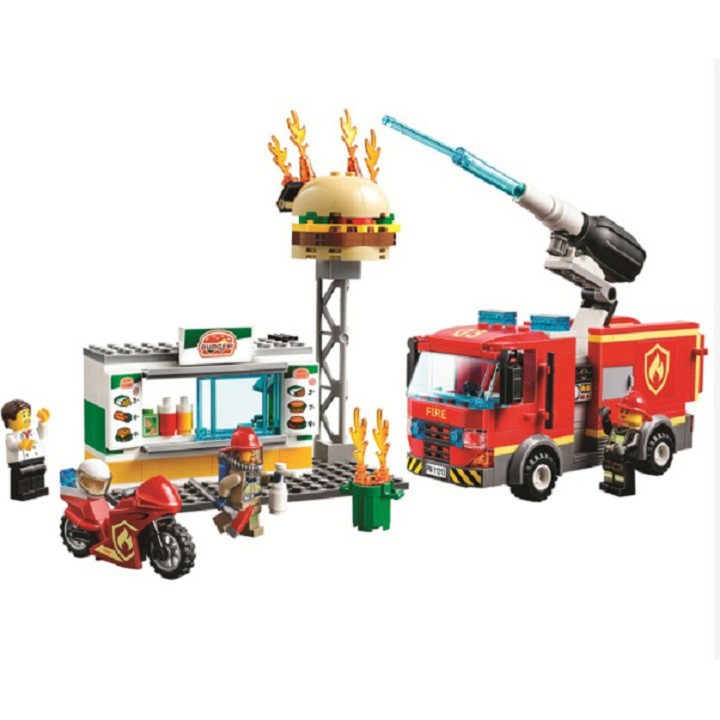 LEGO-Cứu Hỏa Tiệm Bánh Burger 60214